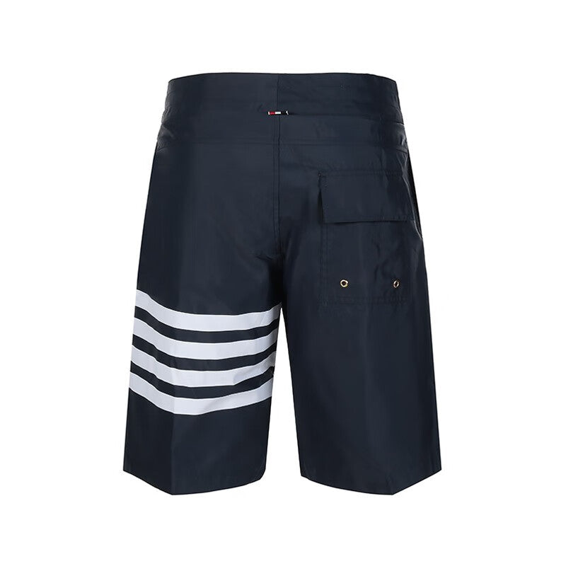 Thom Browne Style Four-Bar Sweatpants