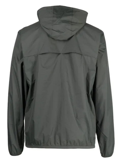 K-Way logo-print hooded jacket