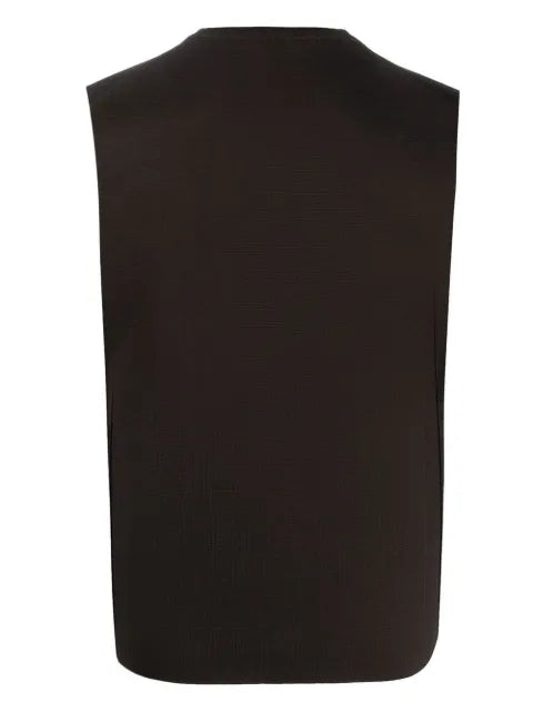 Dell'oglio V-neck fine-knit vest