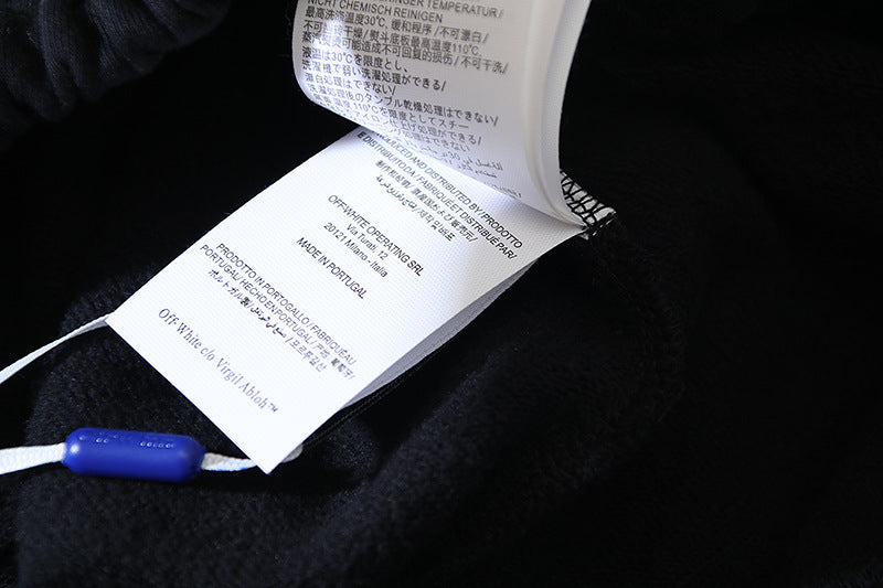 OFF-WHITE "Pixel Arrow" Digital Dot Cotton Sweatshorts