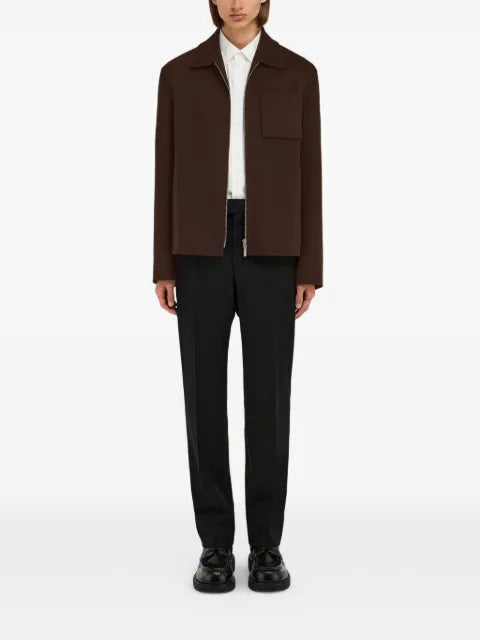 Ferragamo patch-pocket zip jacket