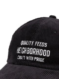 Neighborhood corduroy baseball cap with embroidery
