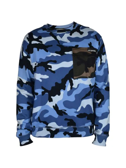 Valentino Garavani camouflage chest-pocket sweatshirt