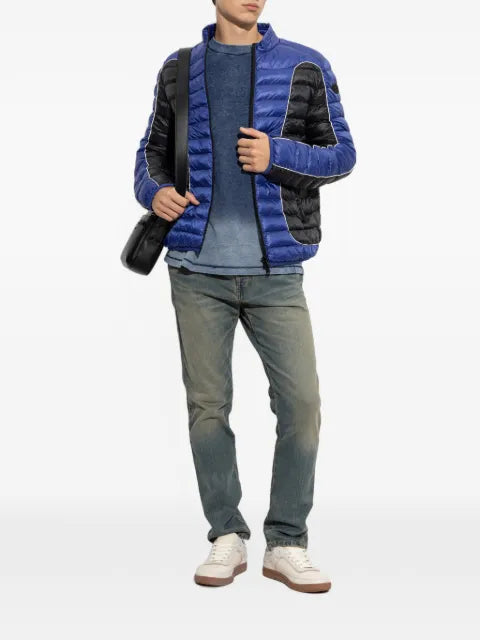 Diesel quilted panelled jacket