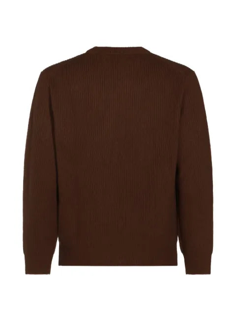 Canali ribbed-knit crew-neck sweater