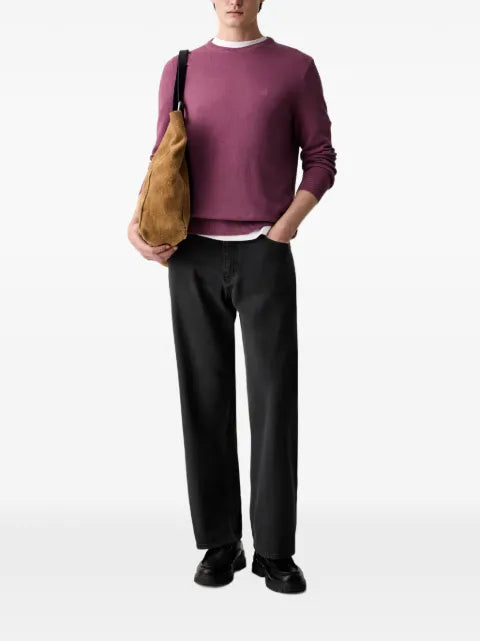Marc O'Polo logo-embroidered waffle-knit sweater