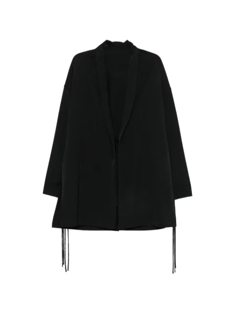 Yohji Yamamoto tie-fastening slit-sleeve jacket
