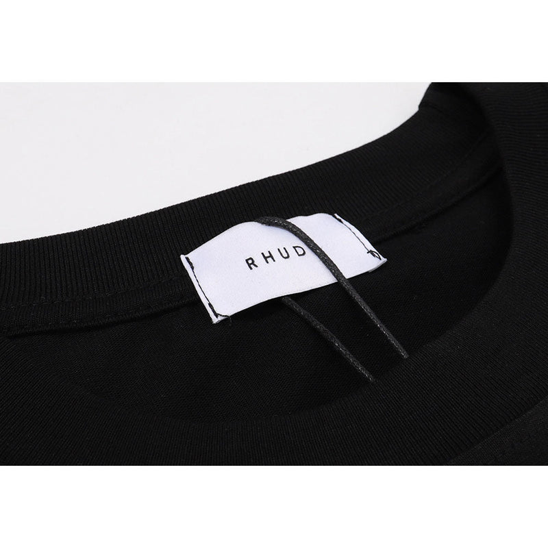 Rhude T Shirt Eagle Print Hip Hop Men's and Women's Same Loose Casual