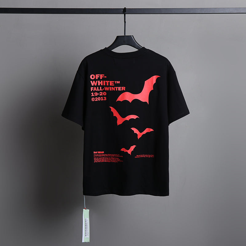 Ow T Shirts Printed Male and Female Trendy Brand Short Sleeve