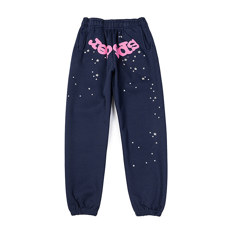 Sp5der Hoodie Spider Web Design Foaming Star