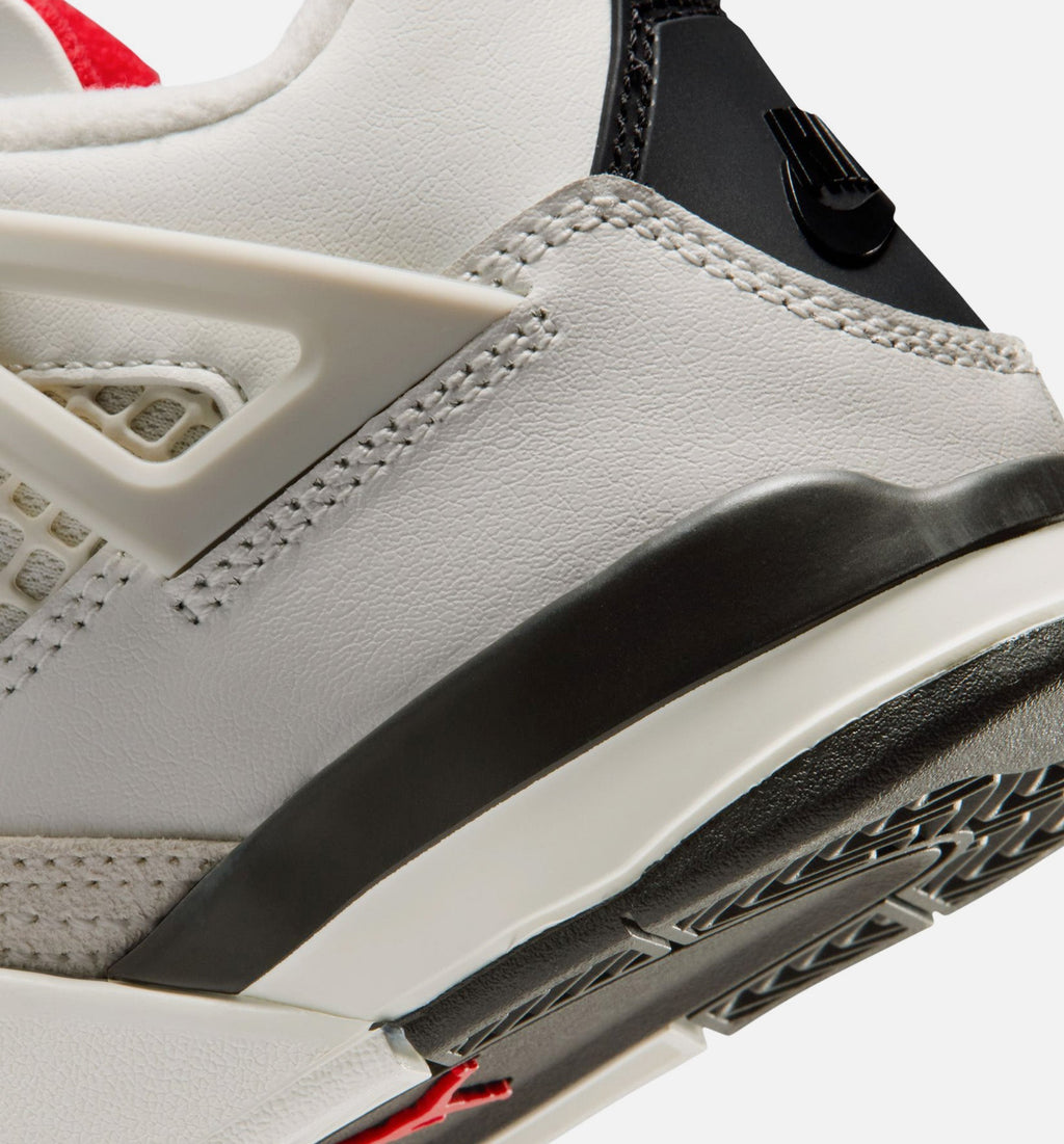 Air Jordan 4 Retro "Flight Club" Little Kids' Shoe – Sail/Black/University Red